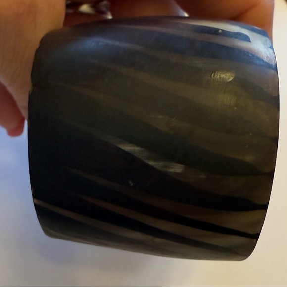 Brown and Cream Cuff Bracelet, Small - Picture 6 of 8